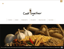 Tablet Screenshot of cooktogether.com